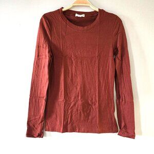 Zenana Outfitters Women’s Rust Long Sleeve Tee GT-3020 (Sizes M, L) NWOT